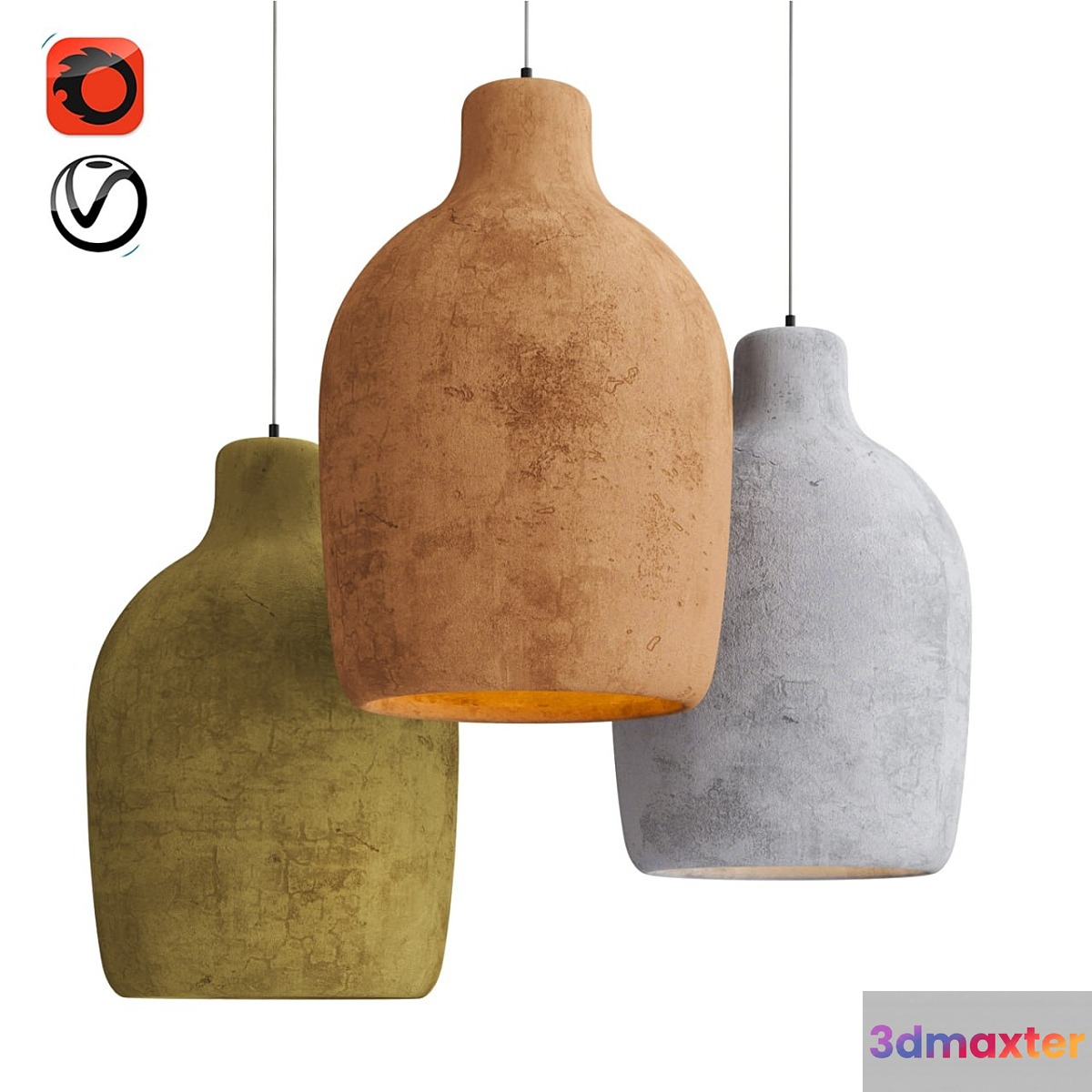 Wabi-sabi pendant lamp - No.2 3D Max