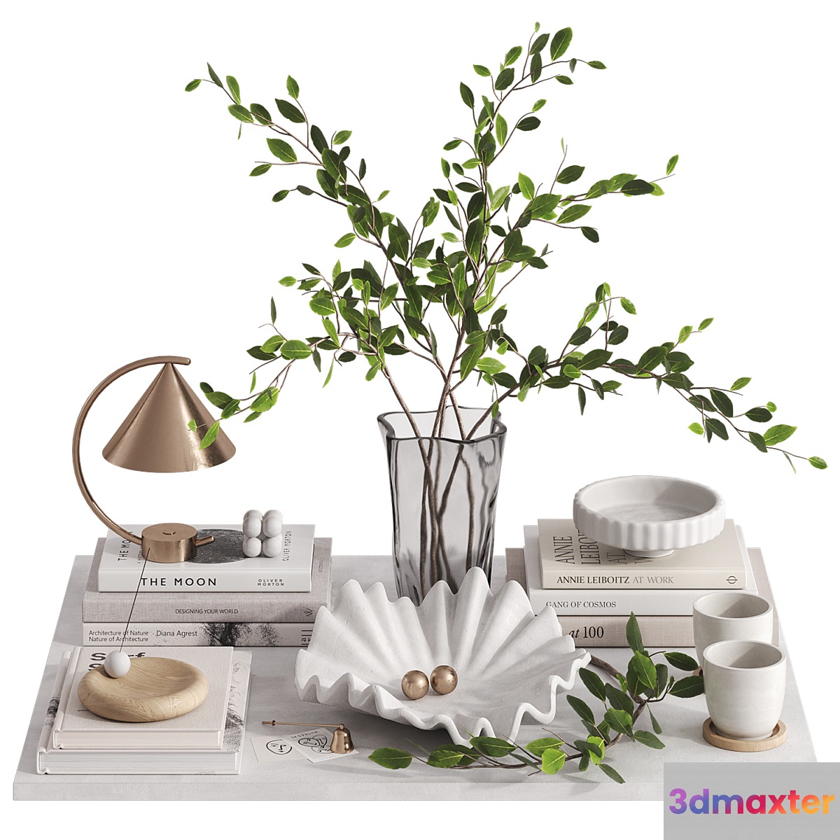 Decorative set with Meridian Lamp 3D Max