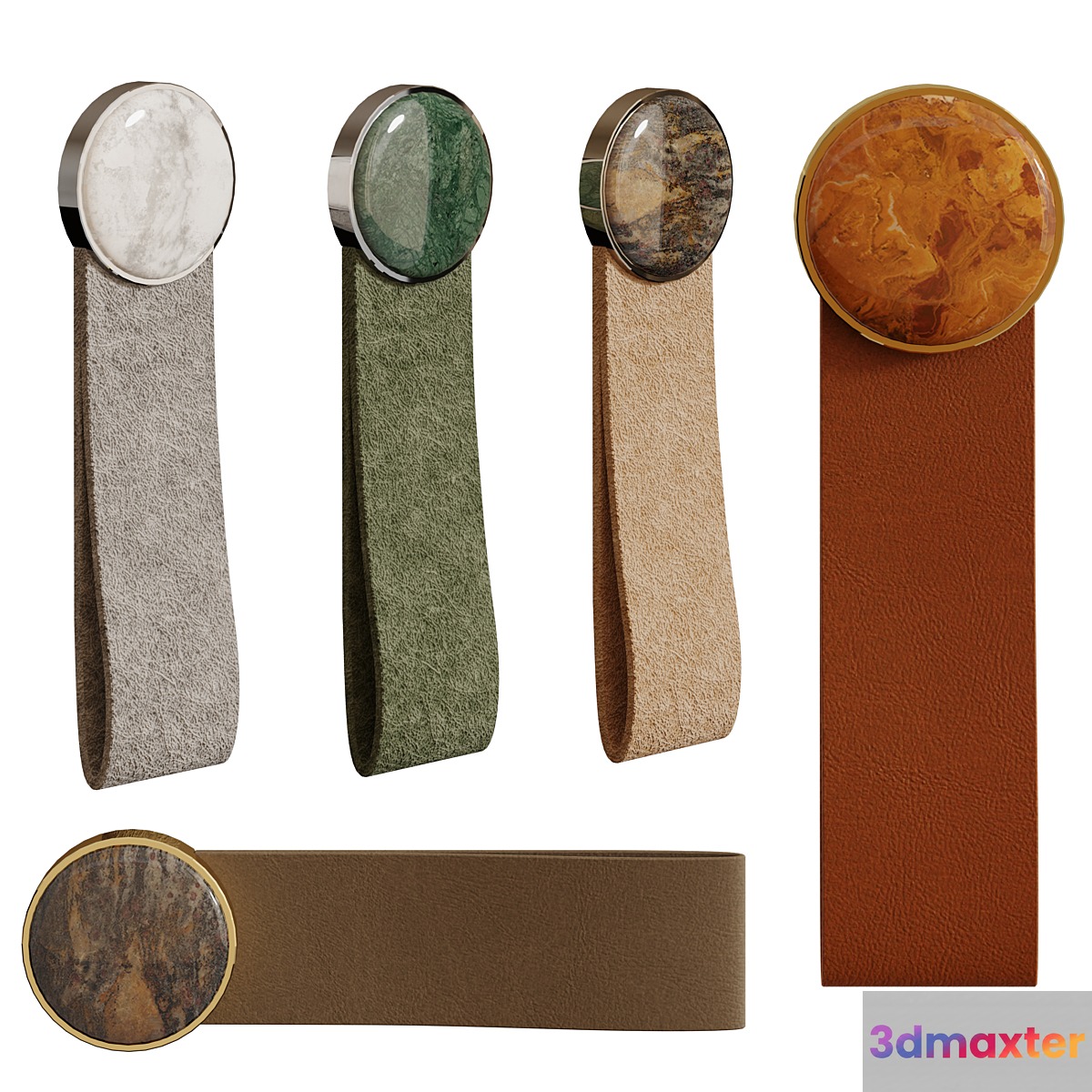 Soda HOMEDECOR Leather Loop with stone 3D Max