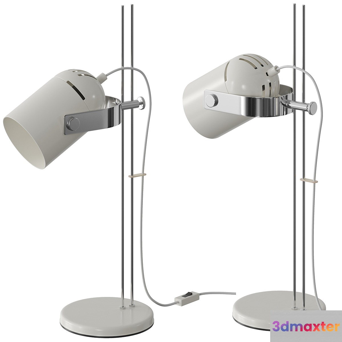 1970x Vintage Czechoslovakian Table Lamp 3D Max