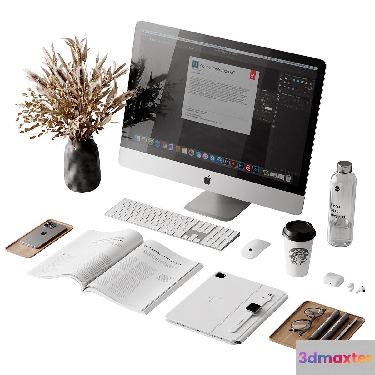 Apple Set 7 3D Max