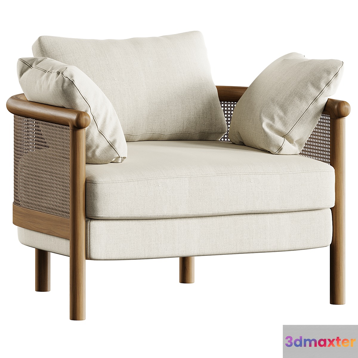 Sydney Cane Armchair by Soho Home - No.2 3D Max