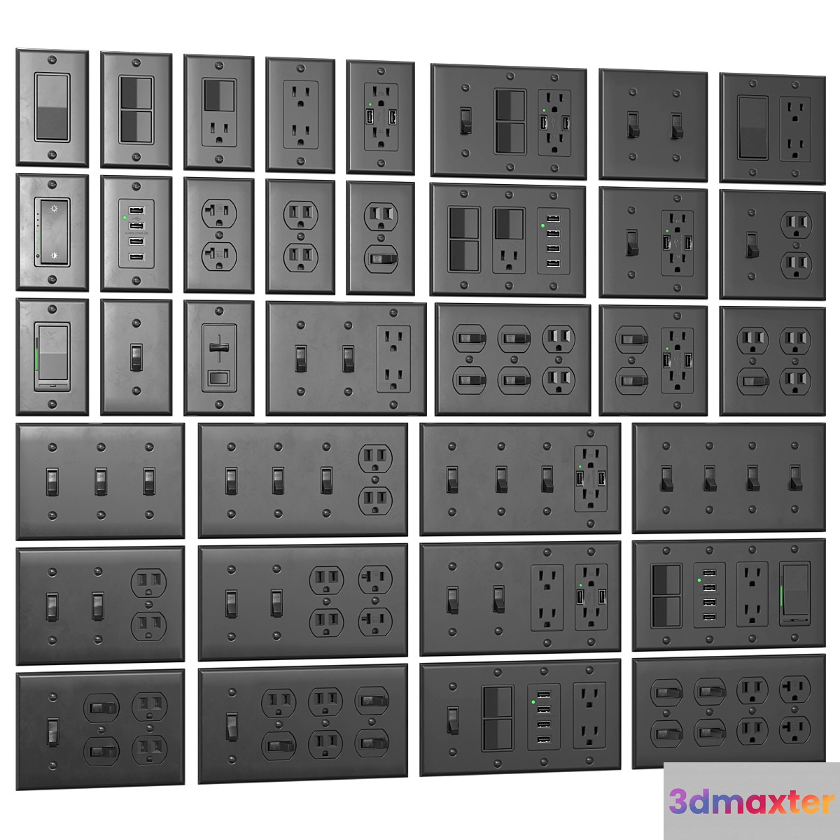 Bestten US wall switch and sockets