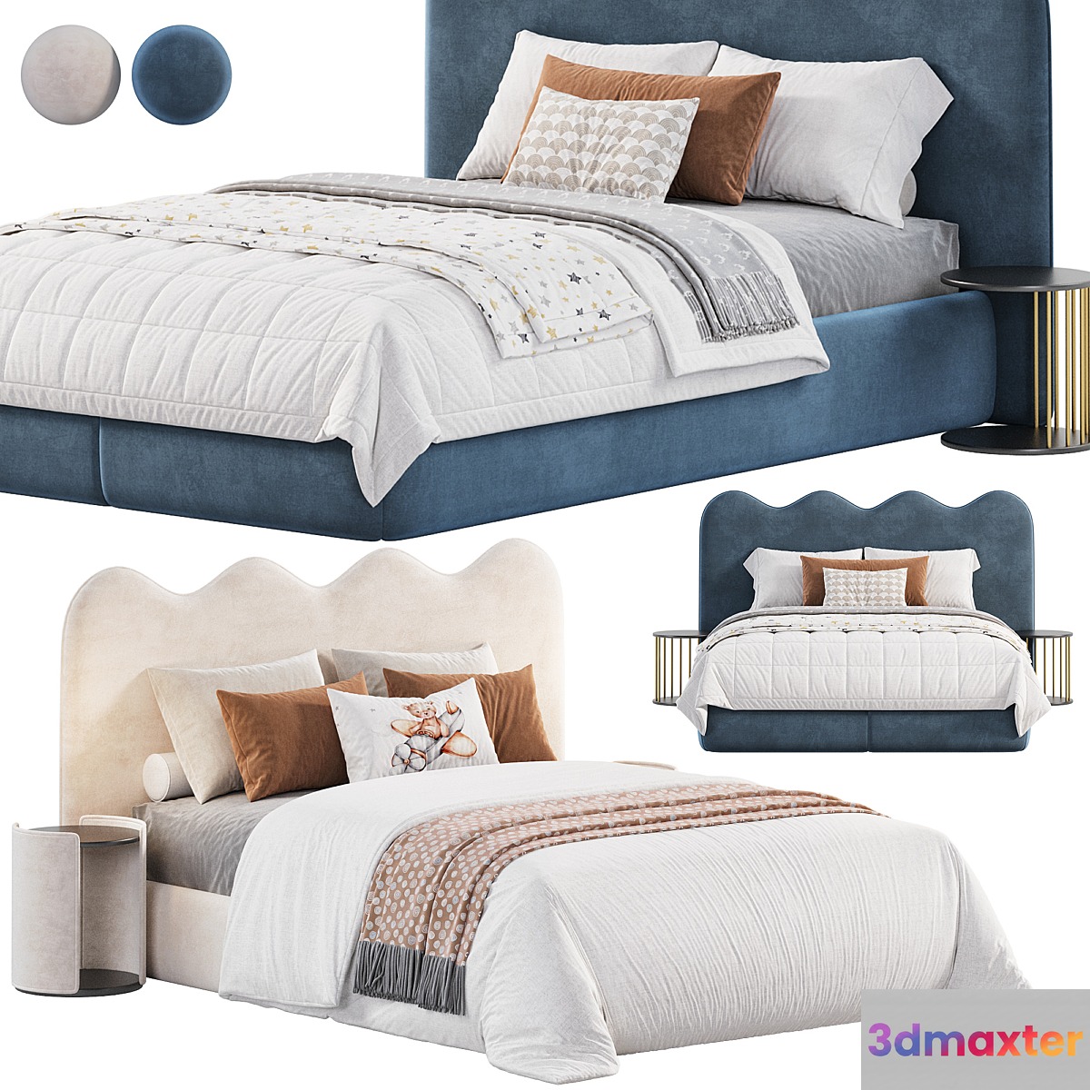 Betty bed By Achomestore - No.2 3D Max