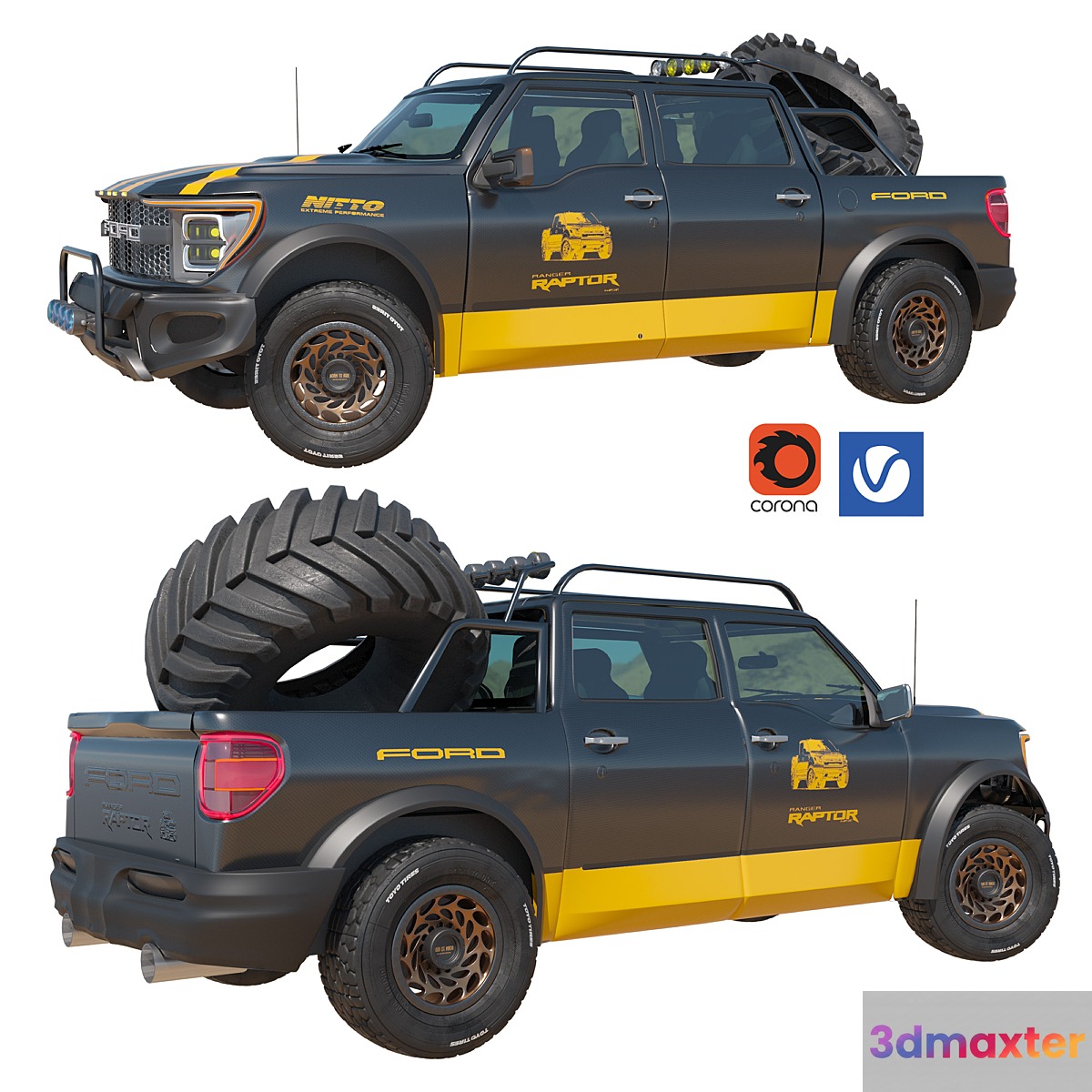 ford raptor 3D Max