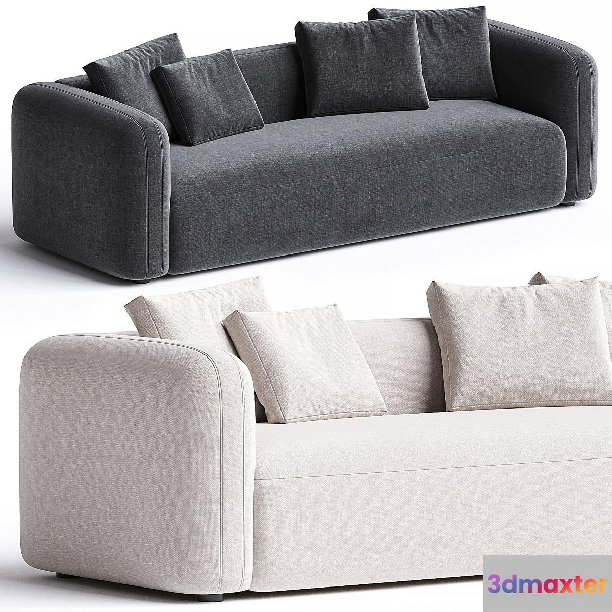 Nara Sofa Gibson Wheat 3D Max