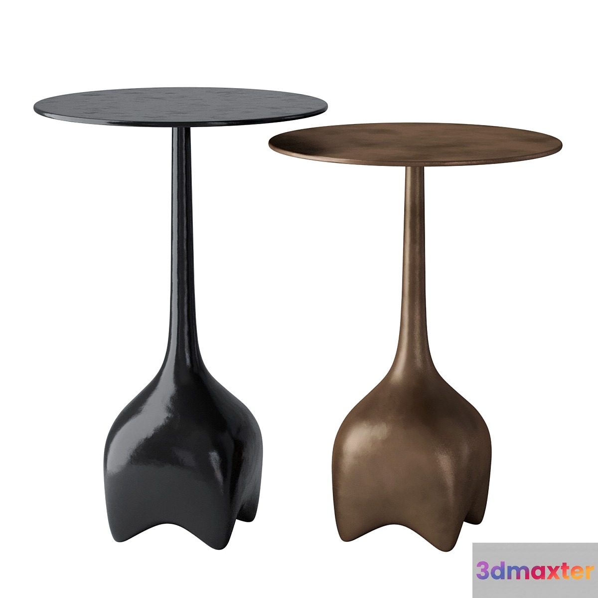 Malagana Side Table - Aguirre Design - No.2 3D Max