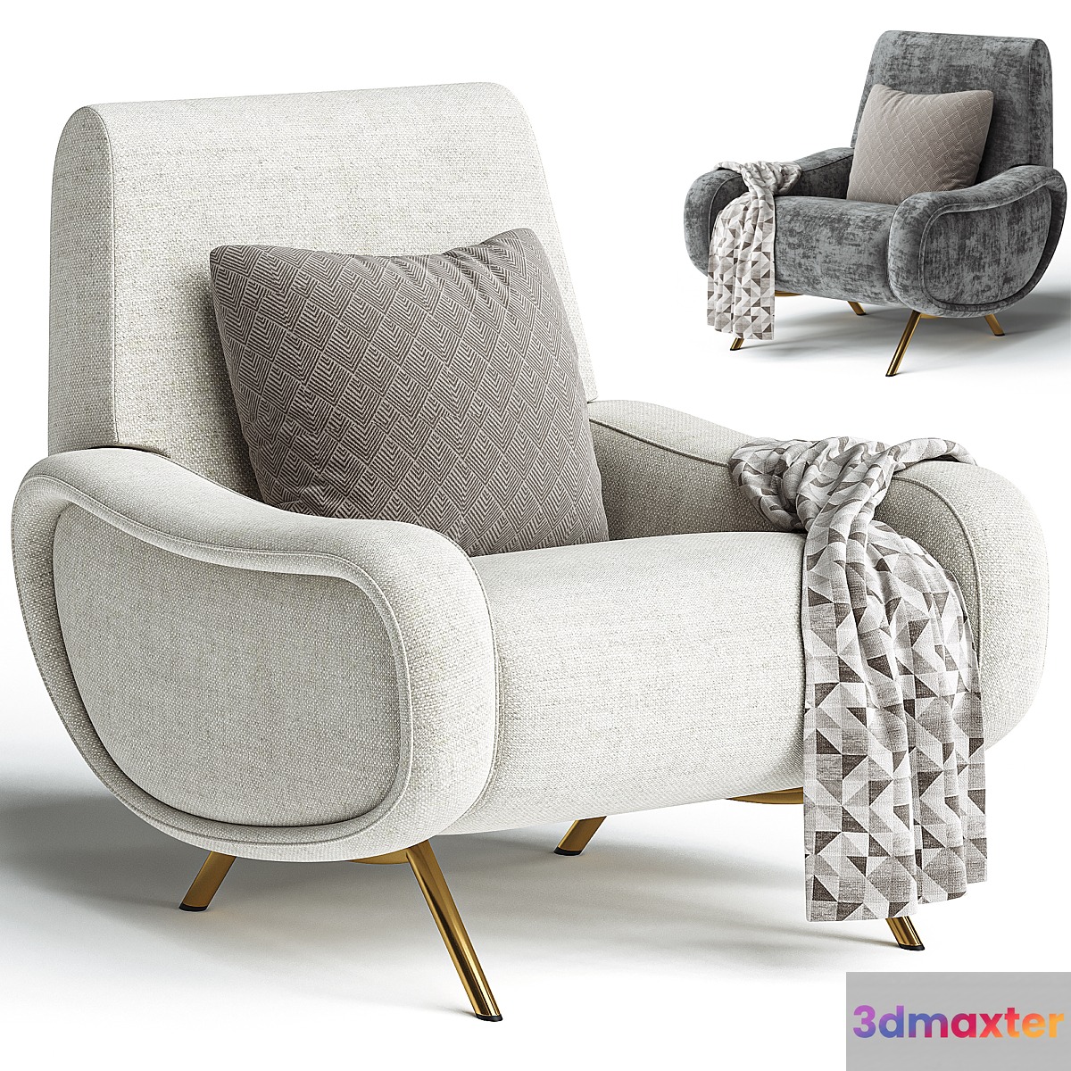 Lady armchair by Cassina 3D Max