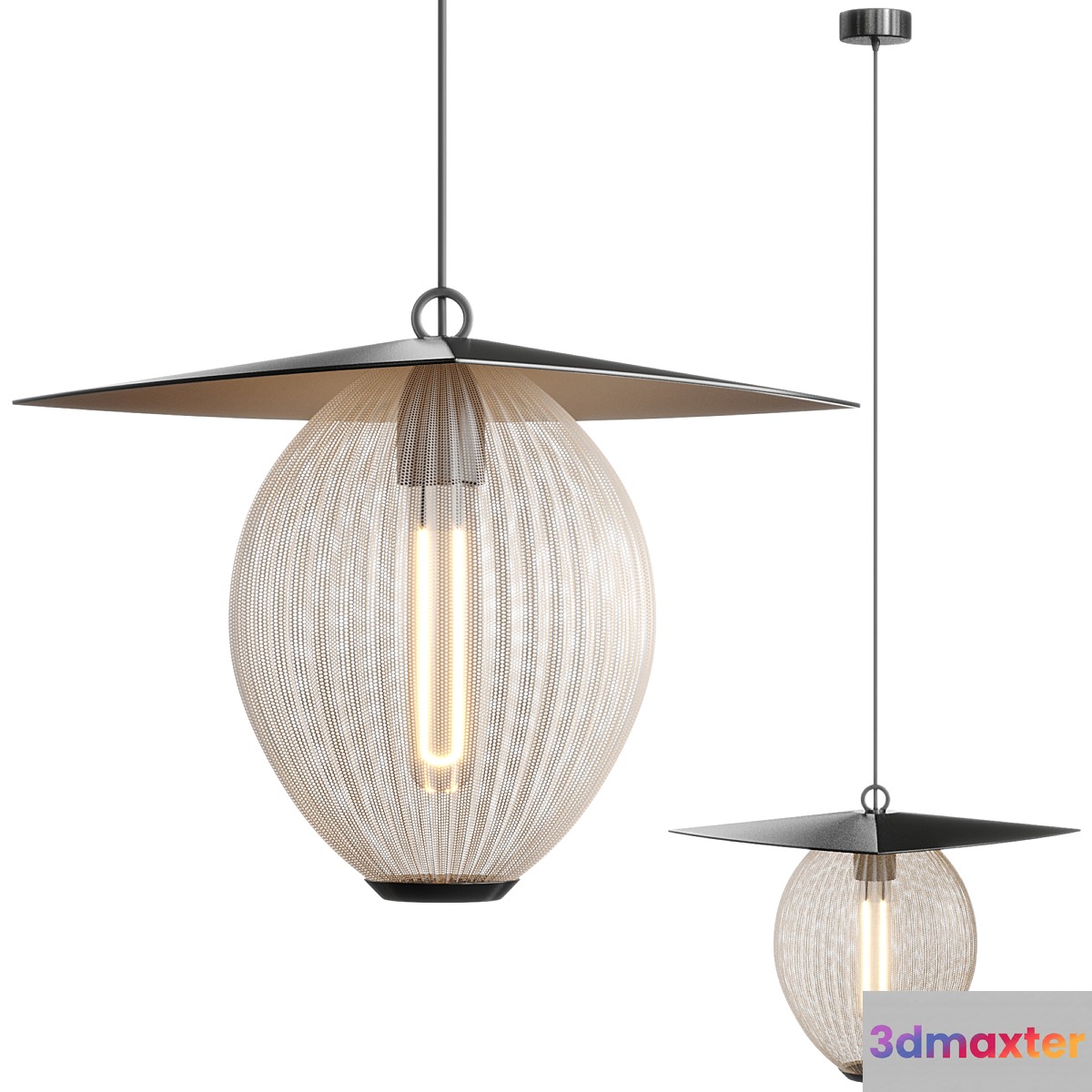 Satellite outdoor pendant lamp by Gubi 3D Max