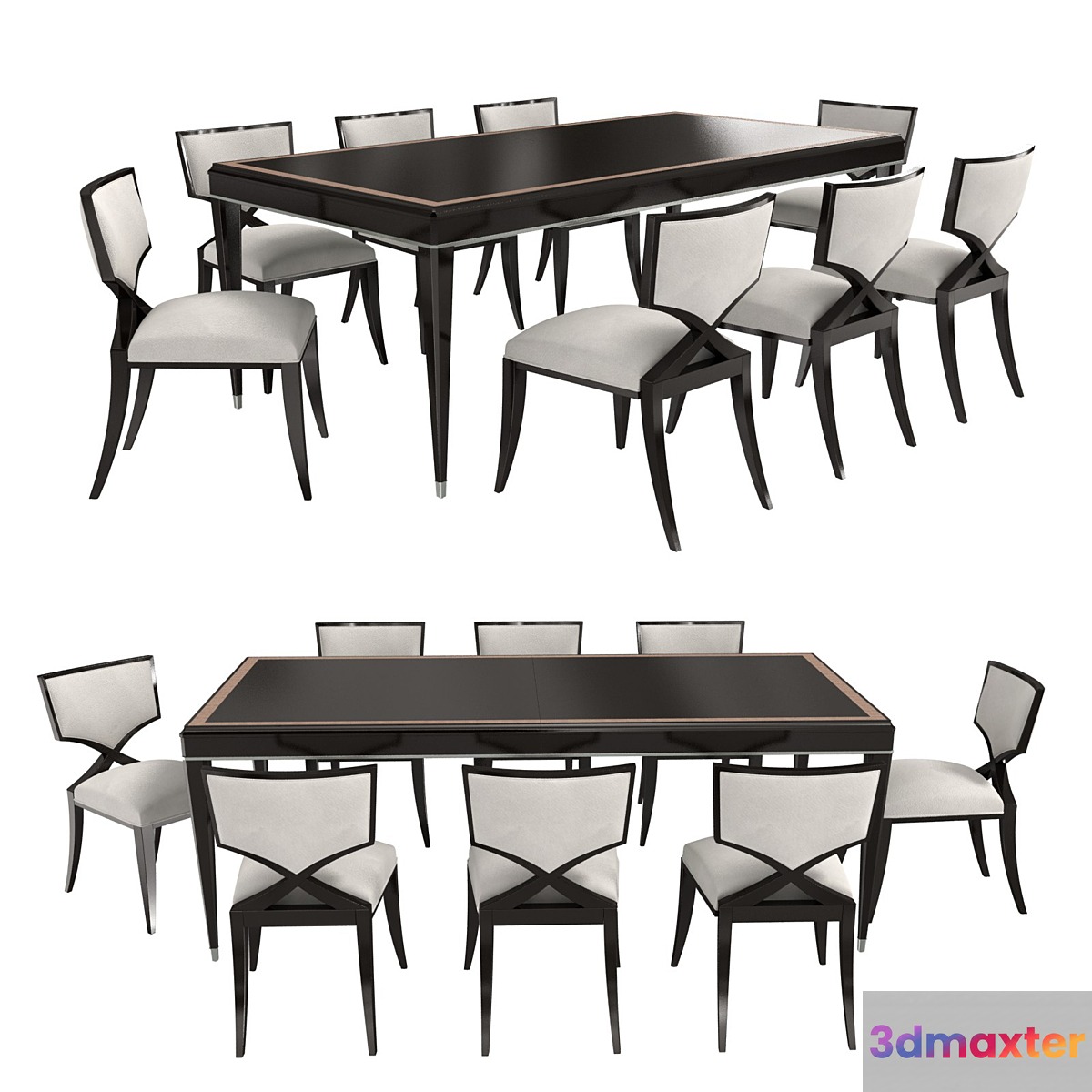 Caracole Classic Full score table first chair 3D Max
