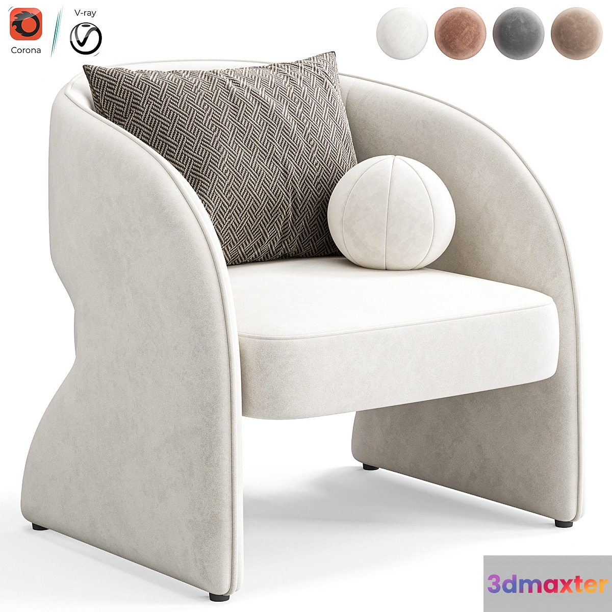 Rosalia Chair by Highfashionhome 3D Max