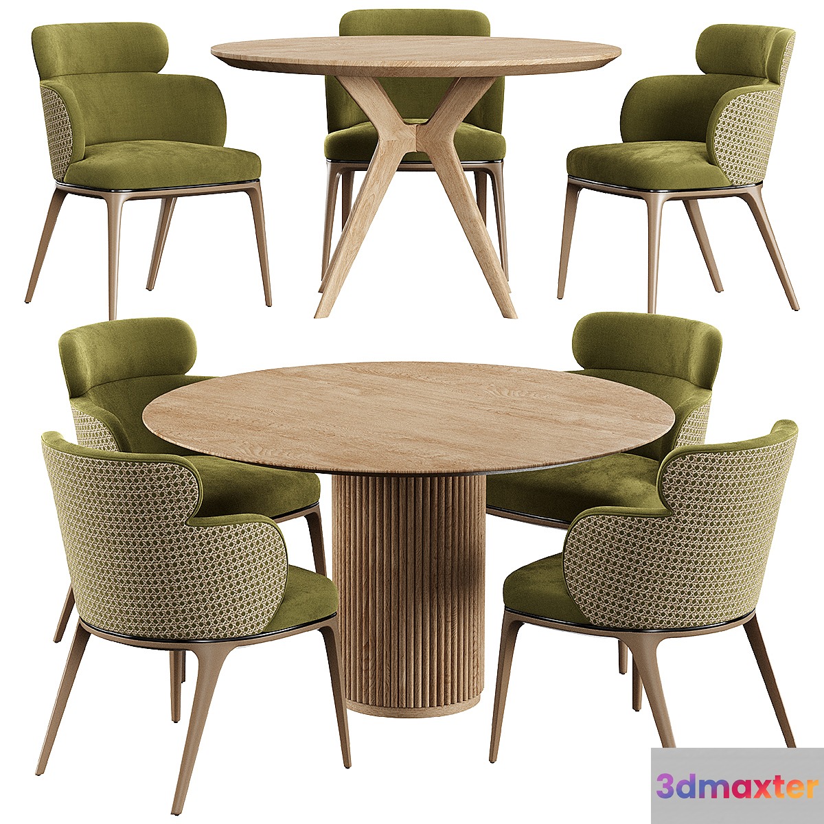 Chair Maly Konyshev PALAIS ROYAL Table Clark Table 3D Max