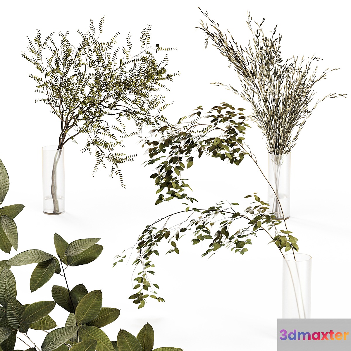 Branches in a vase 3D Max
