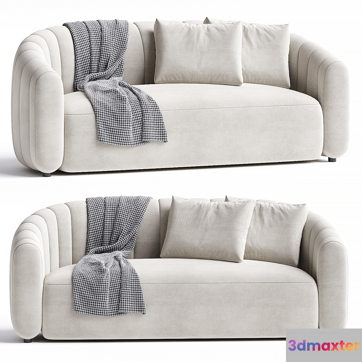 FITZ LOVESEAT WOOLY SAND 3D Max