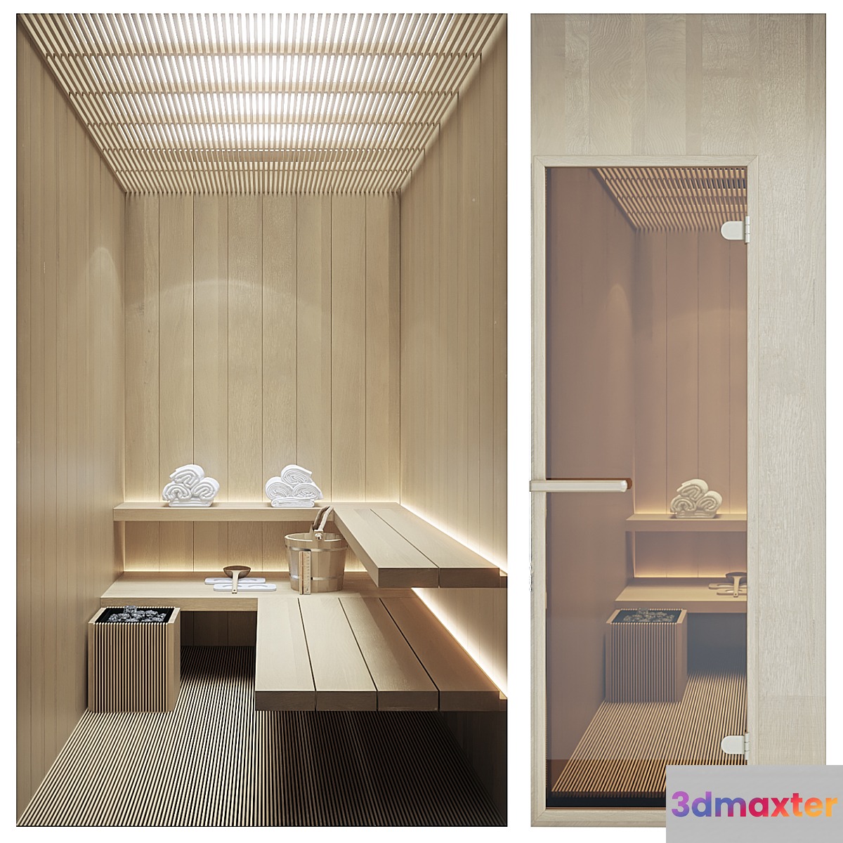 NOHO Investment Sauna 3D Max