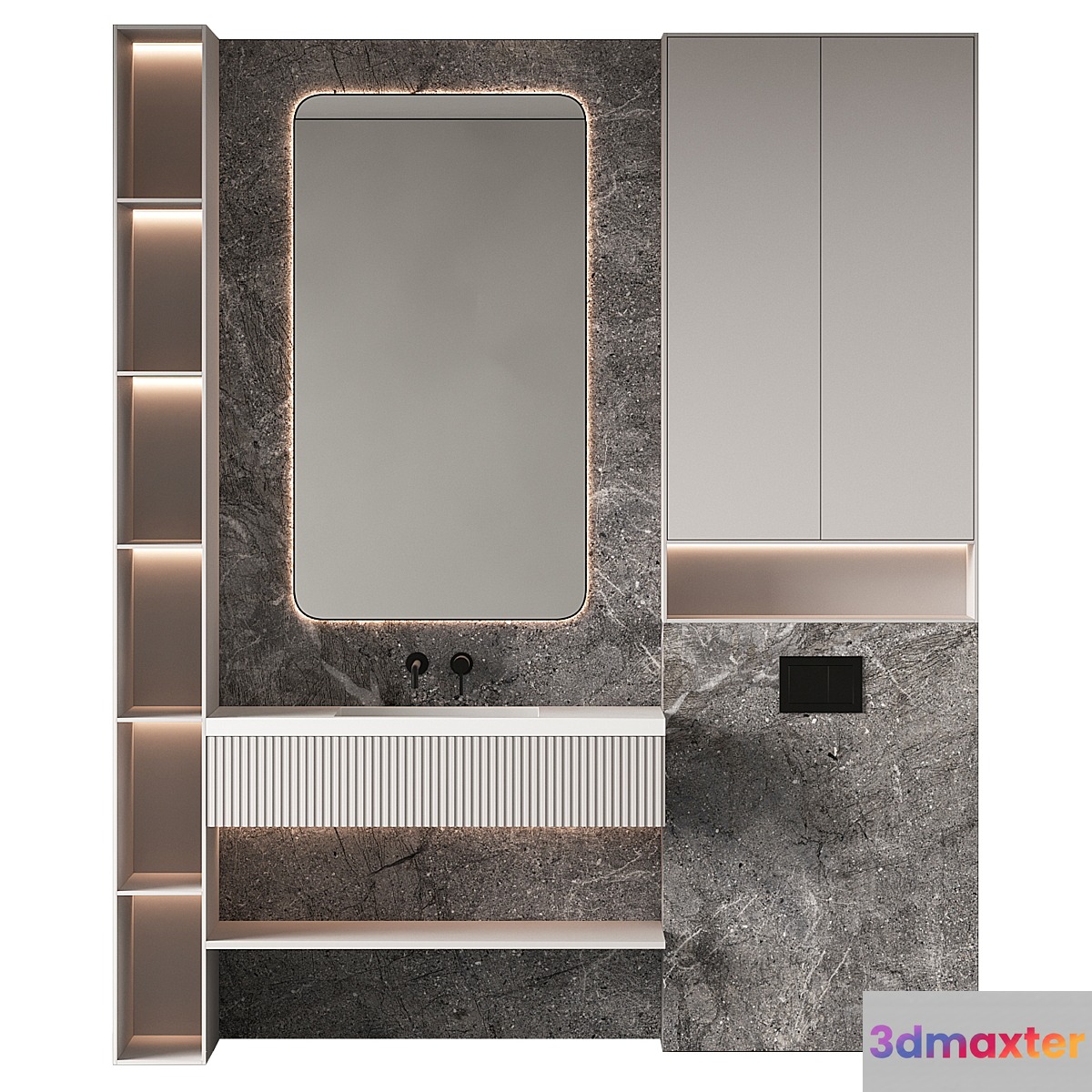 Bathroom furniture 16 3D Max