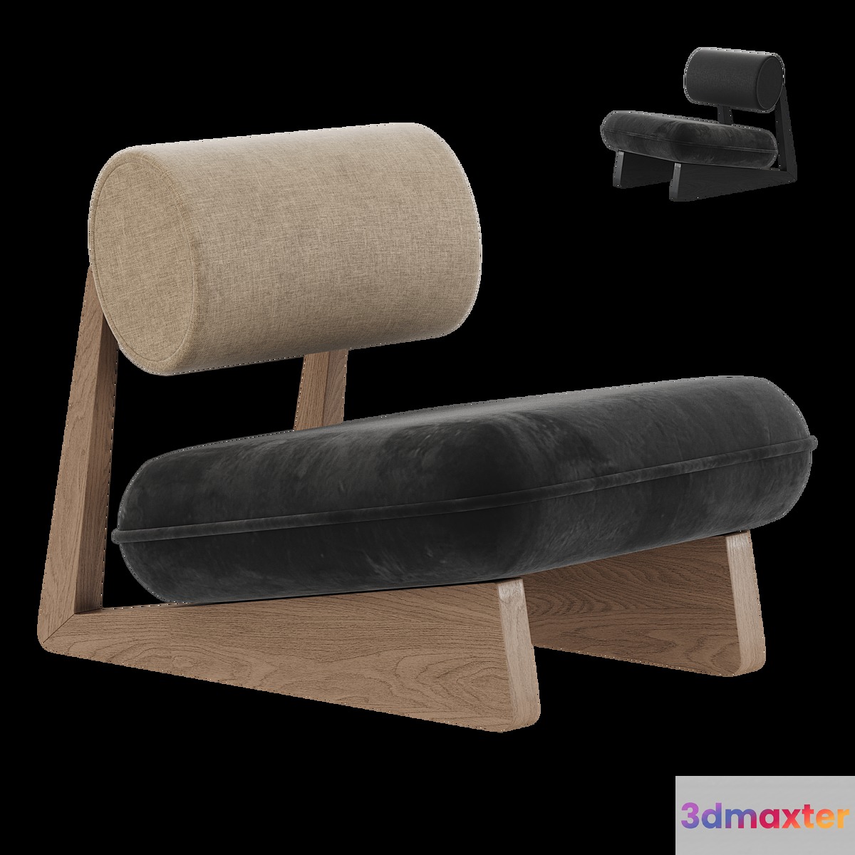 Wabi armchair by NOS furniture 3D Max