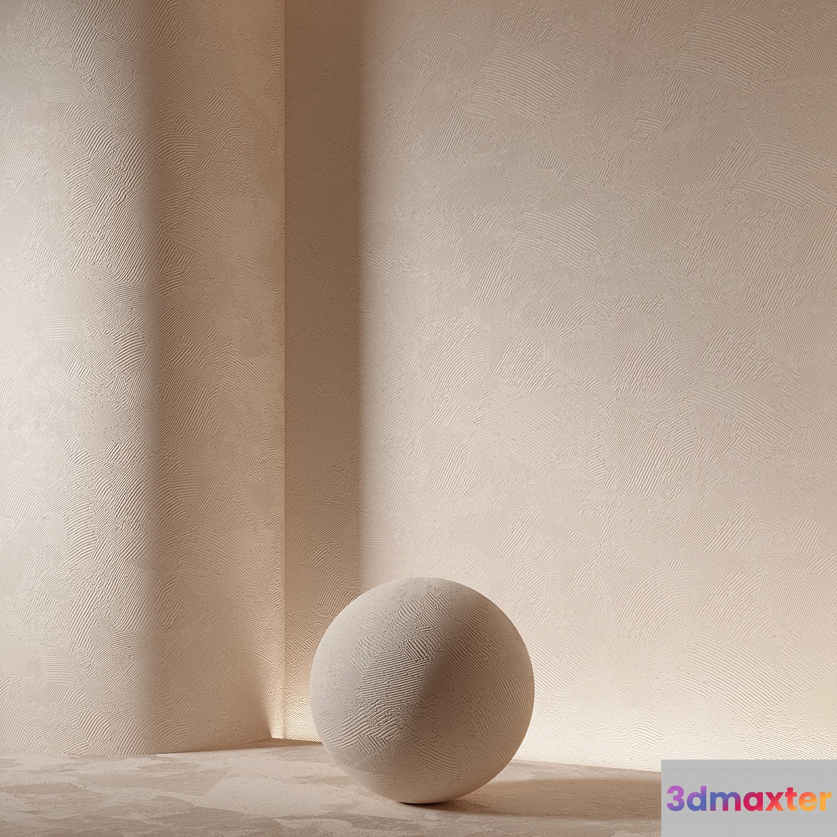 Decorative plaster. Seamless decorative plaster material 91 3D Max