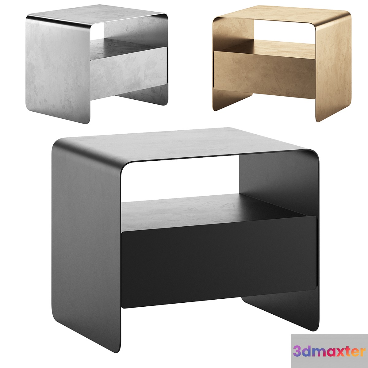 FOGLIO | Bedside Table by Flou 3D Max