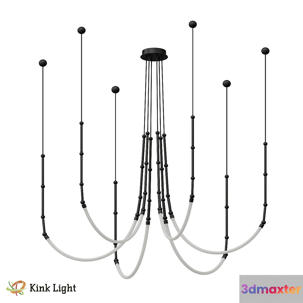 Chandelier Beaufort black 08060-6A19 OM 3D Max