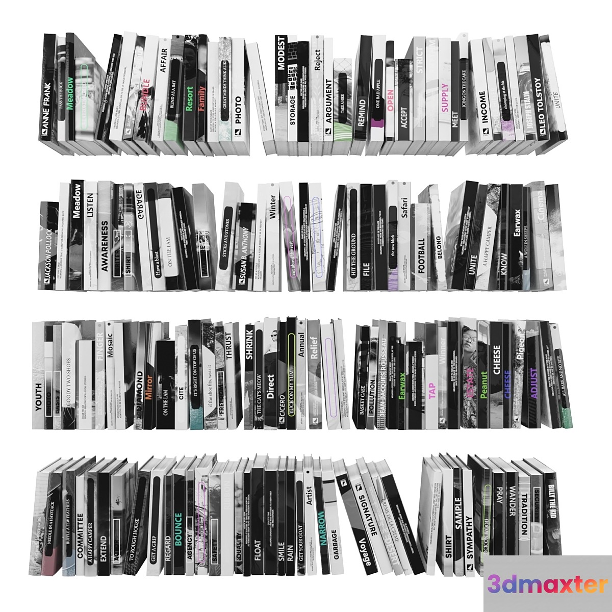 Set of books gray - 2-01