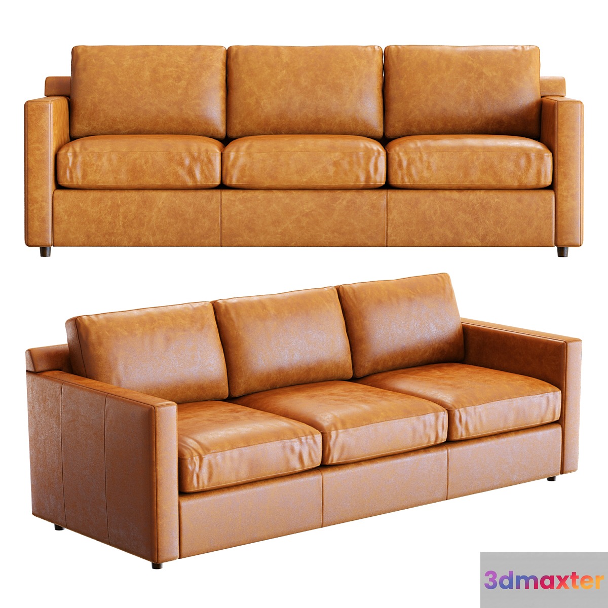Crate&Barrel Barrett II Sofa 3D Max