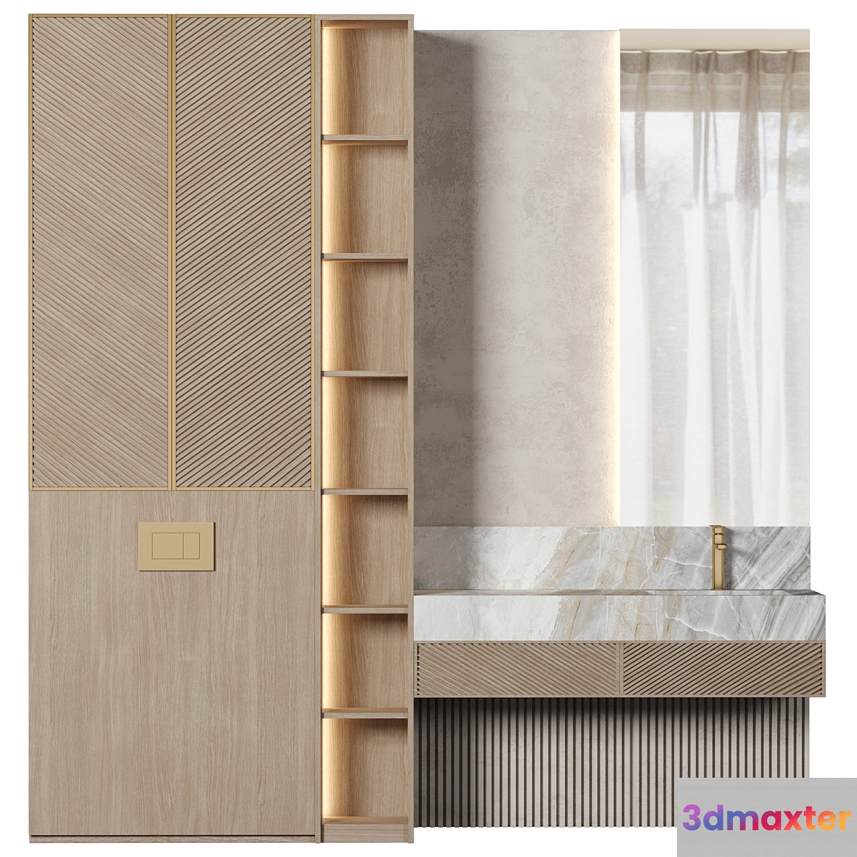 Bathroom Furniture 090 3D Max