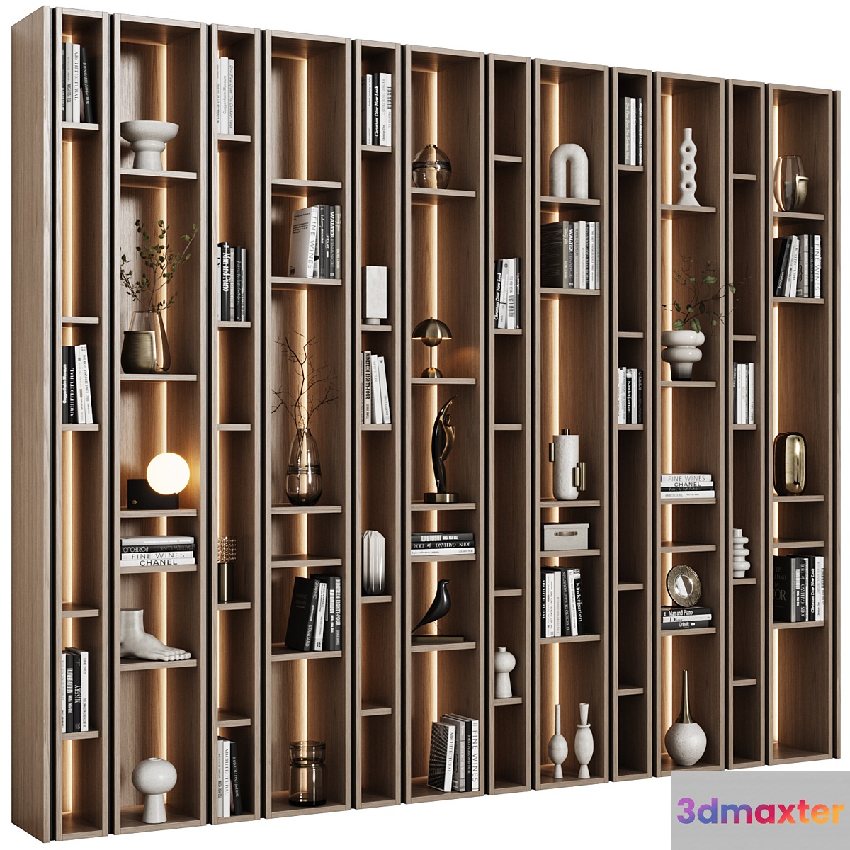 Modern Modular Shelving 01 3D Max