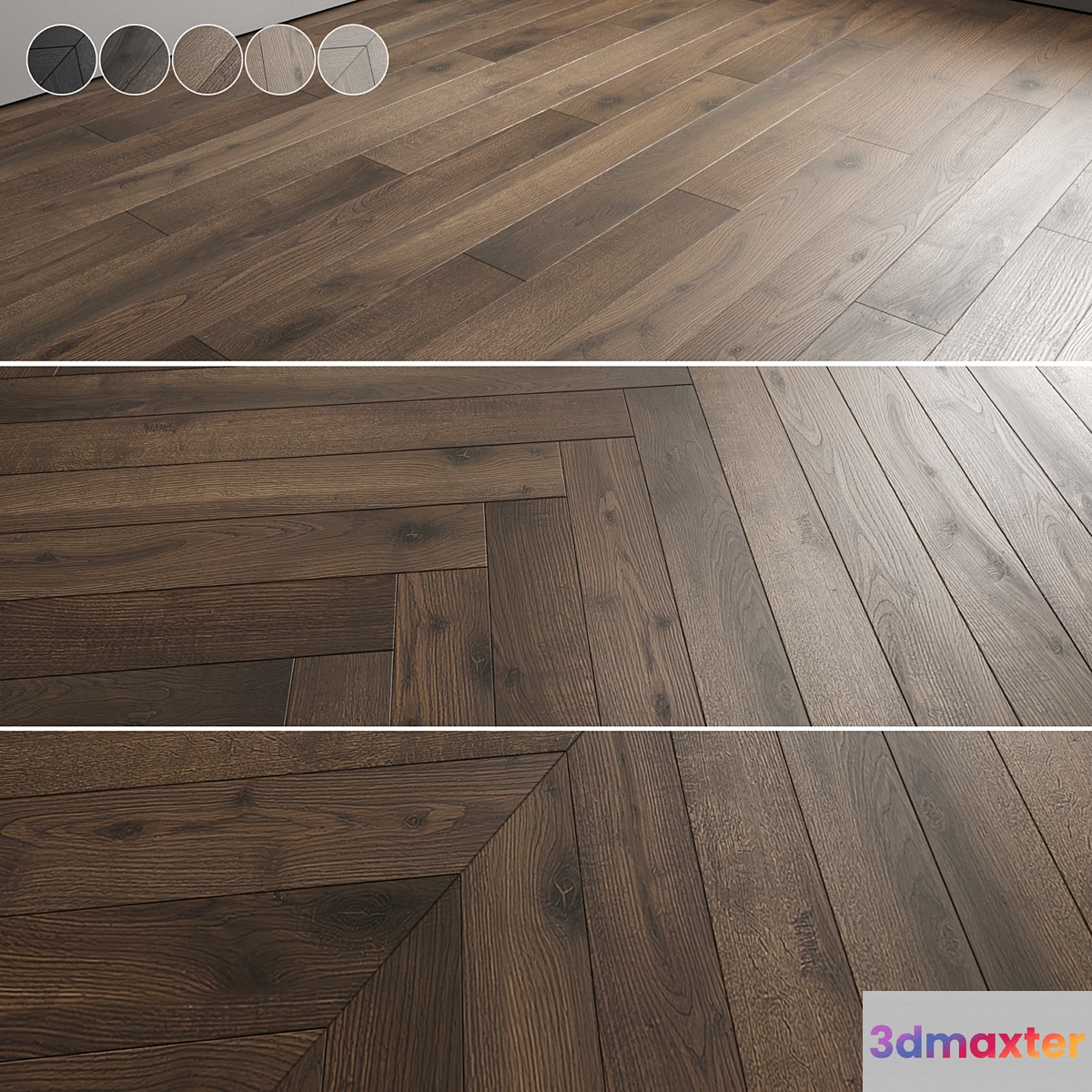 Oak Floor 036 3D Max
