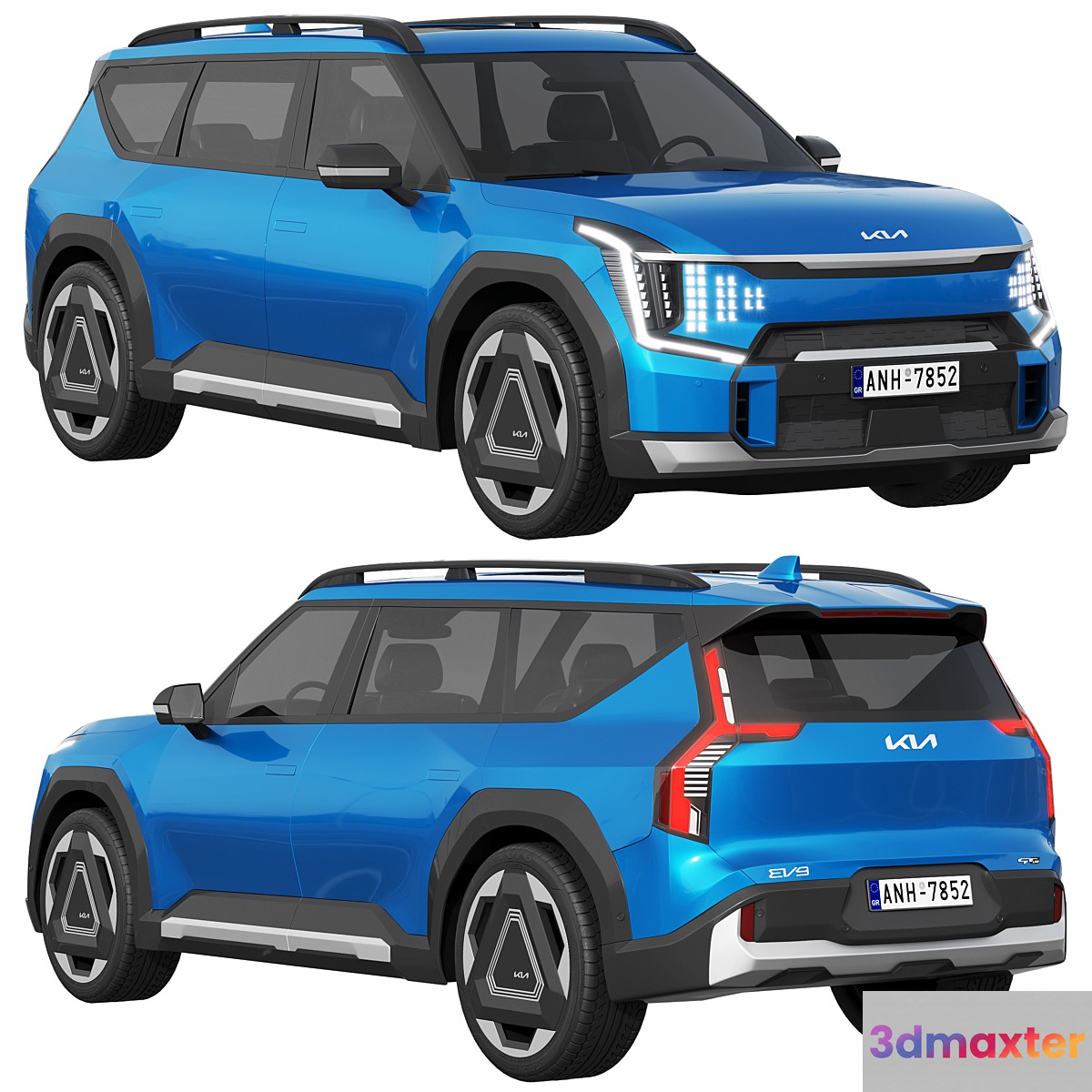 Kia EV9 GT Line 3D Max
