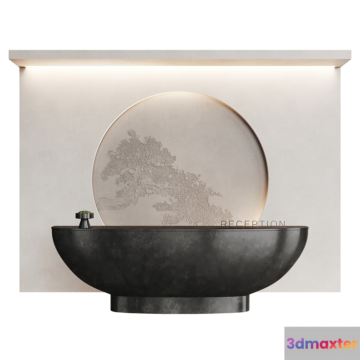 Japanese black reception 3D Max