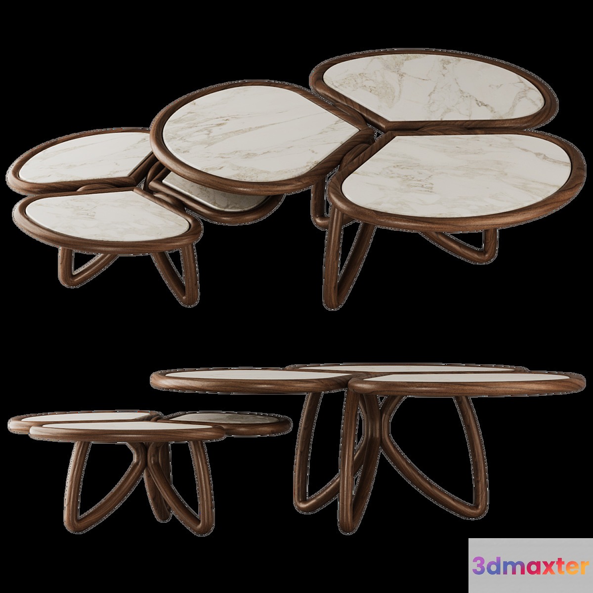 Roatan Set Coffee Table by Alma de Luce