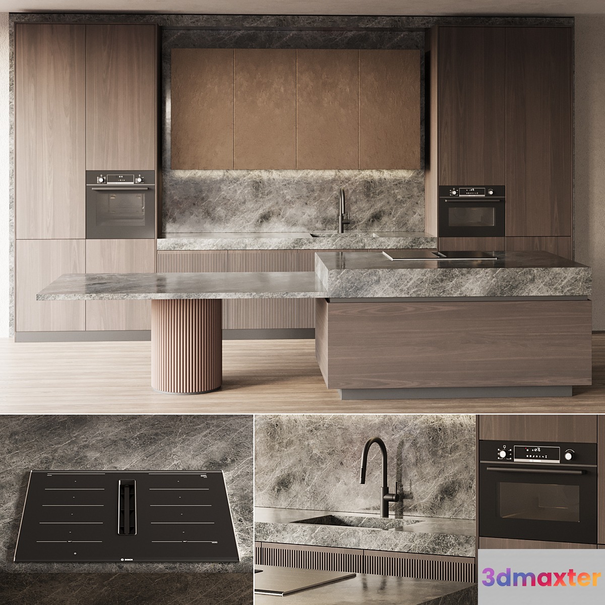 Modern style kitchen with island Kitchen 05