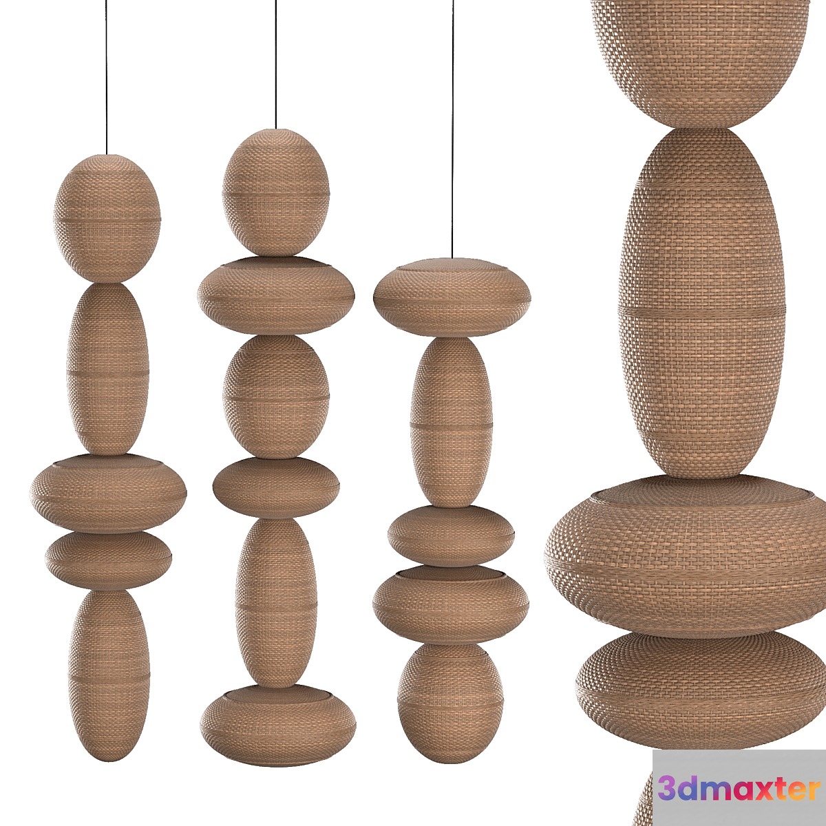 FLOATING TOWERS 3D Max