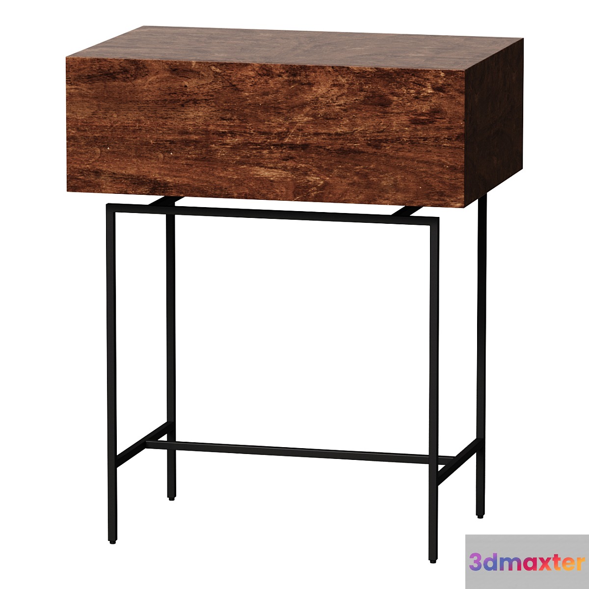 Bedside table Oreko walnut bedside table 3D Max