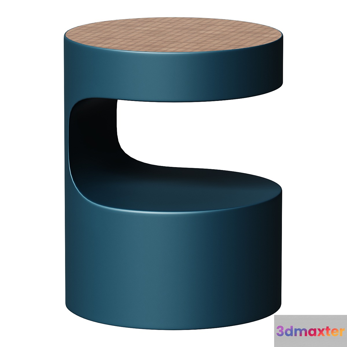 Bedside table Metal headboard Rimel - No.2 3D Max