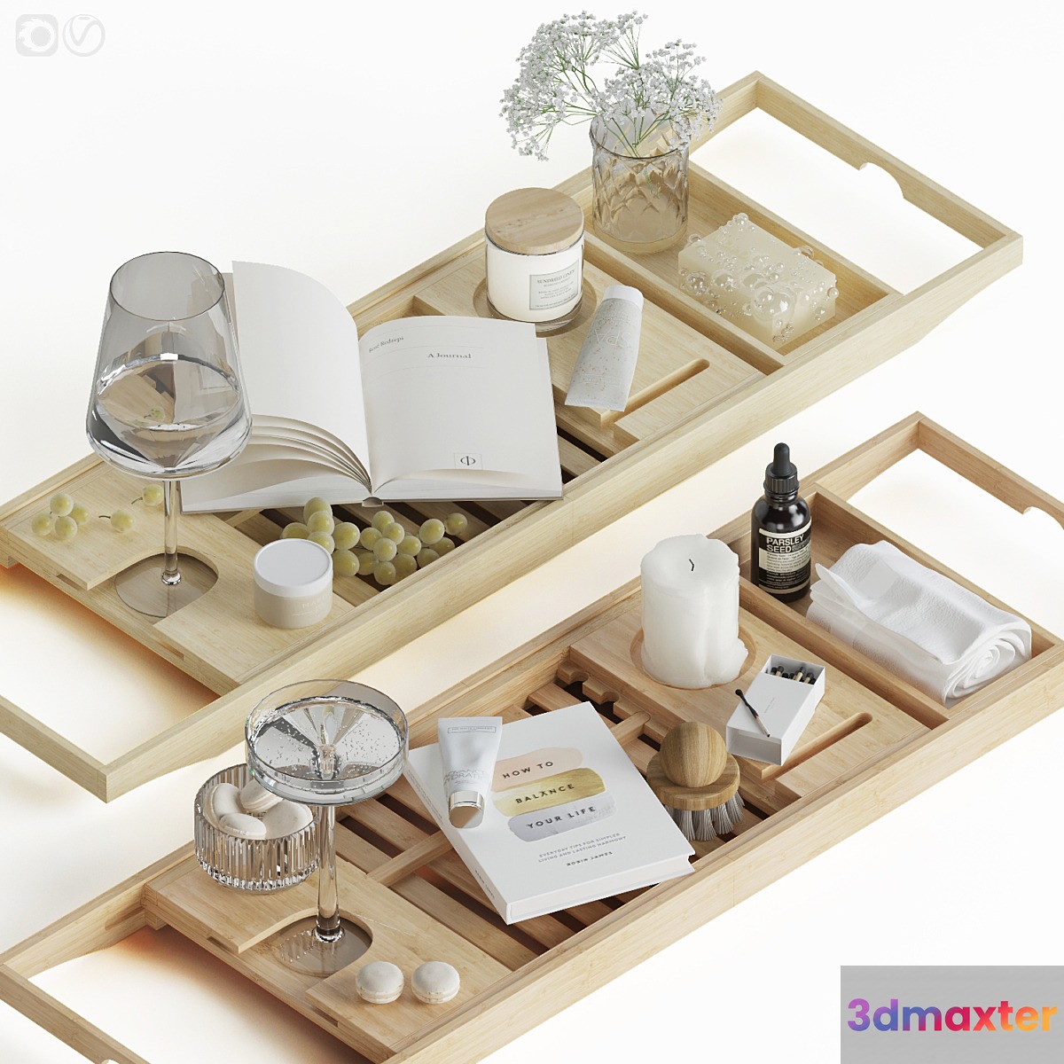 Tray for bathroom - 01 3D Max