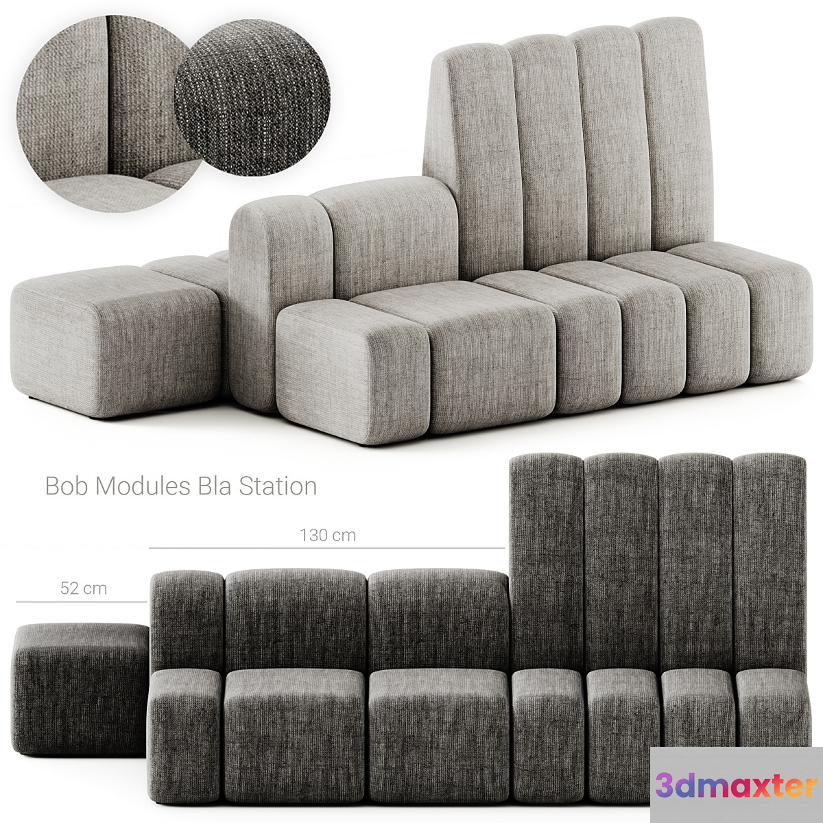 Bla Station Bob Module Hide Sofa - No.2