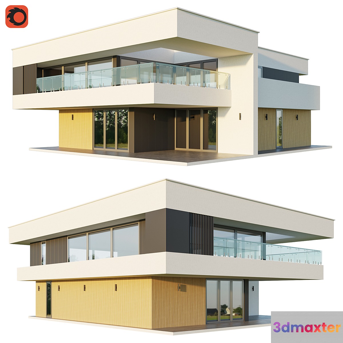 Modern Villa_6 3D Max