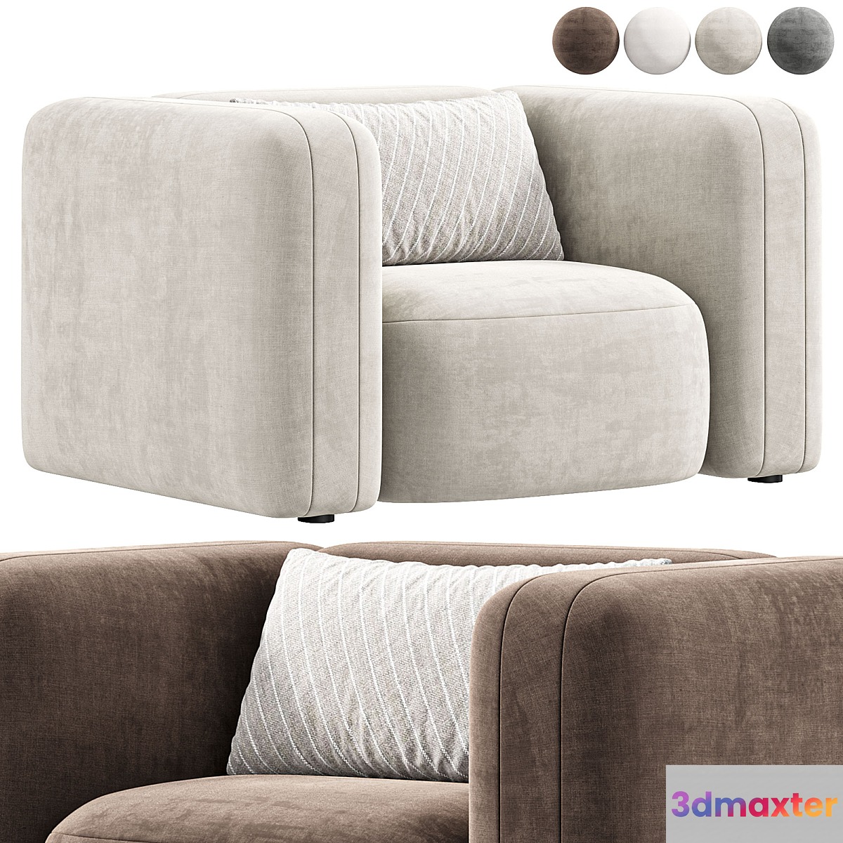 Nara Swivel Chair Gibson Wheat By Highfashionhome - No.2