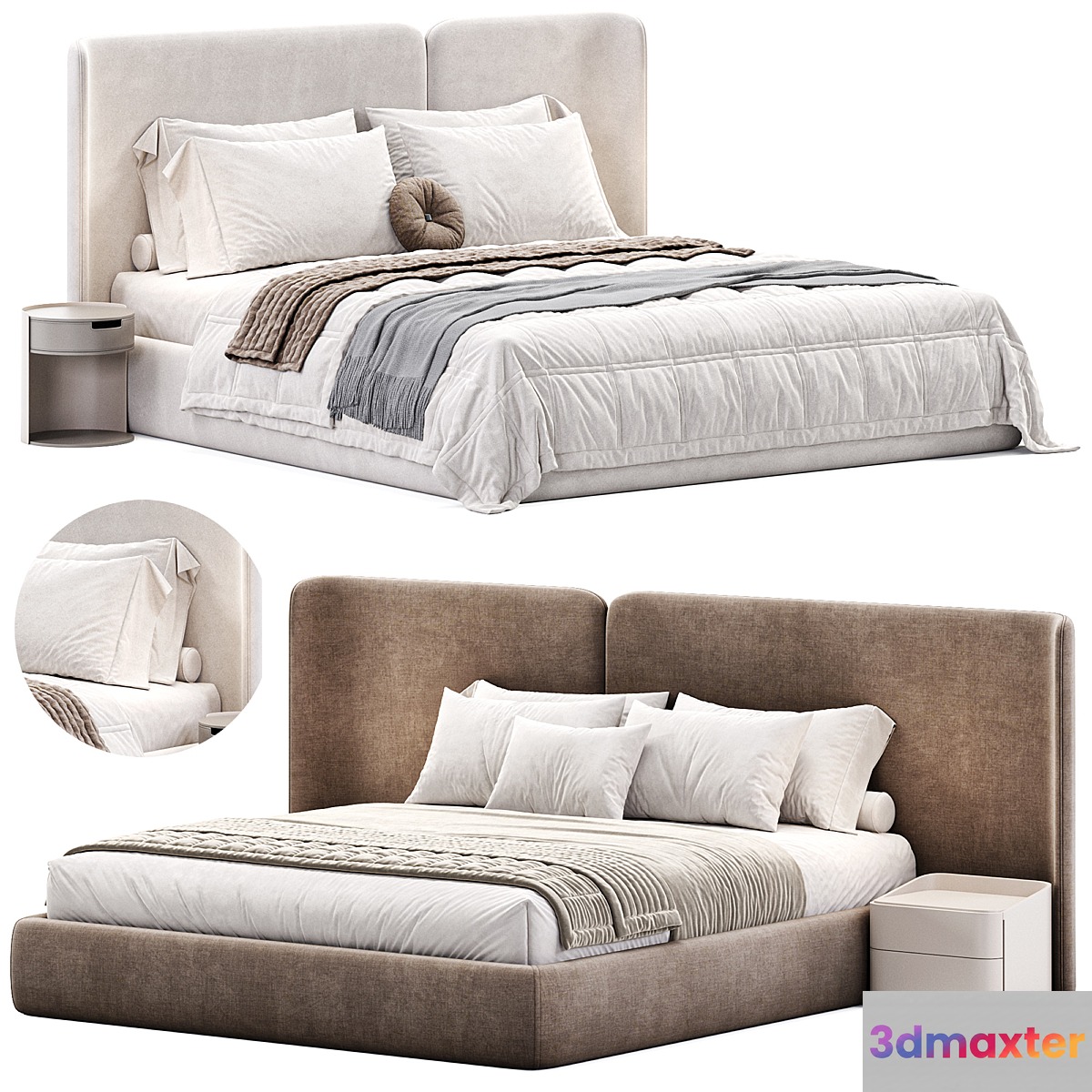 Lit Coffre Avec Sommier Relevant Molona 3D Max