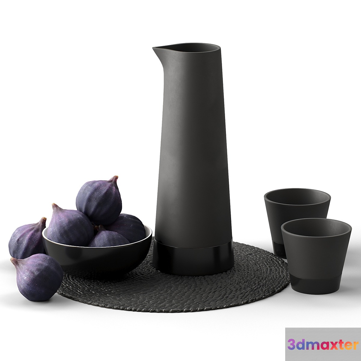 Decorative set 26 Figs and decanter 3D Max