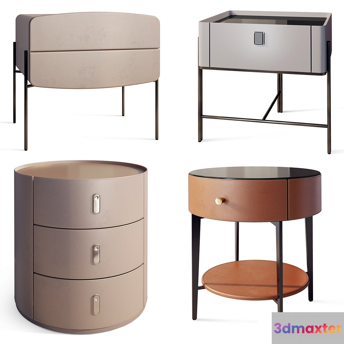 Modern bedside table Chester Moby Puerto Decor Diva - No.2 3D Max
