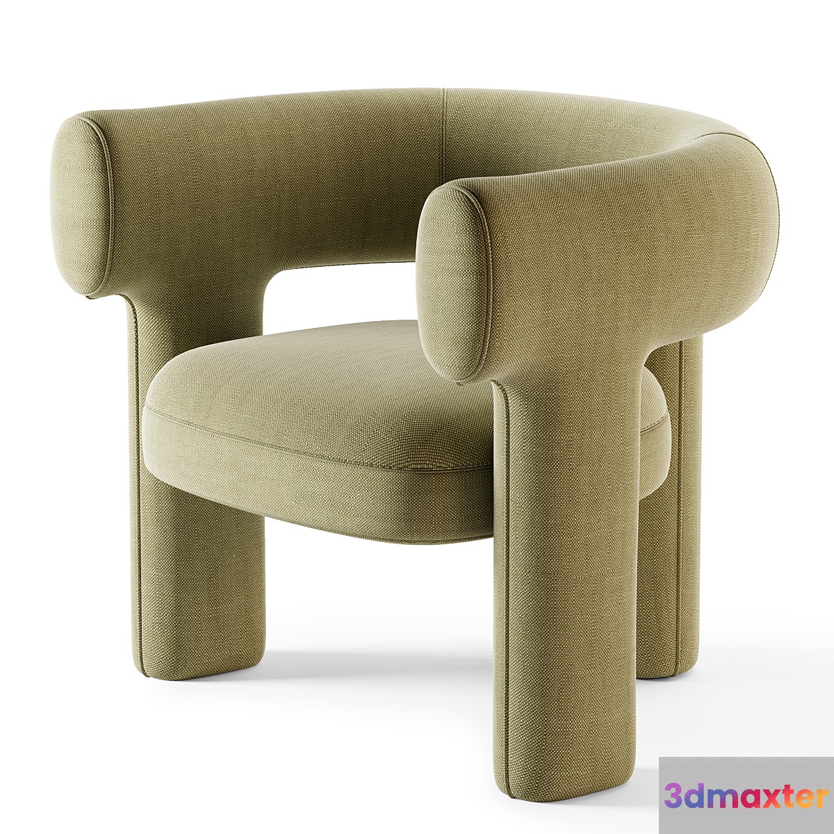Litho Dining Armchair 3D Max
