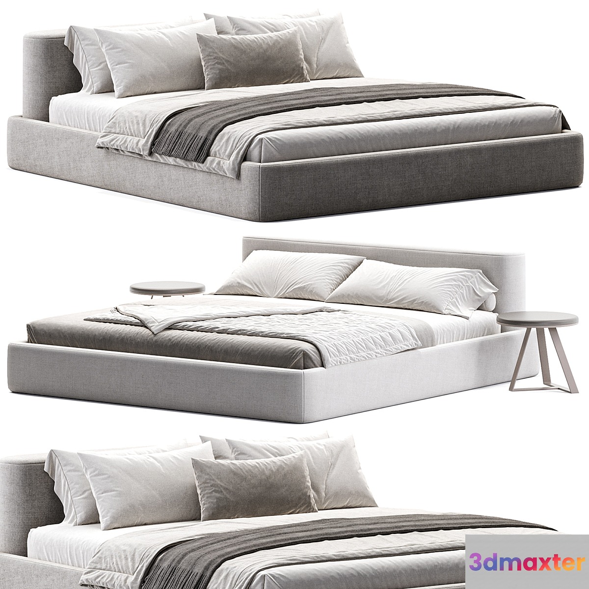 LAKE S Bed 3D Max