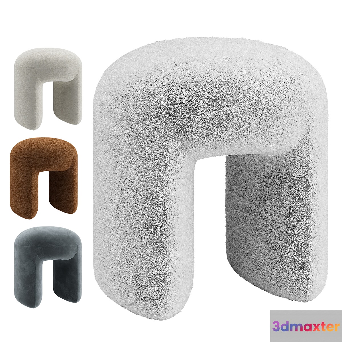 Pouf Shaggy OGOGO 3D Max