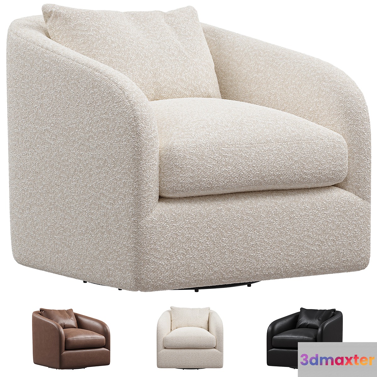Four Hands - Topanga (Swivel Chair) - No.2 3D Max