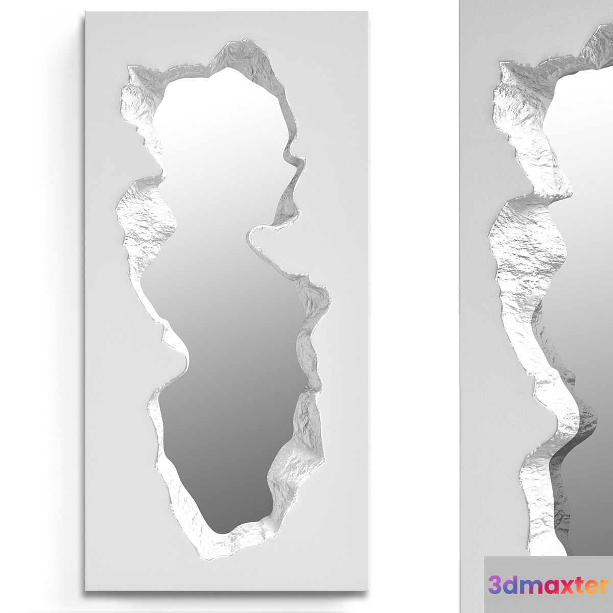 broken stone mirror - No.2 3D Max