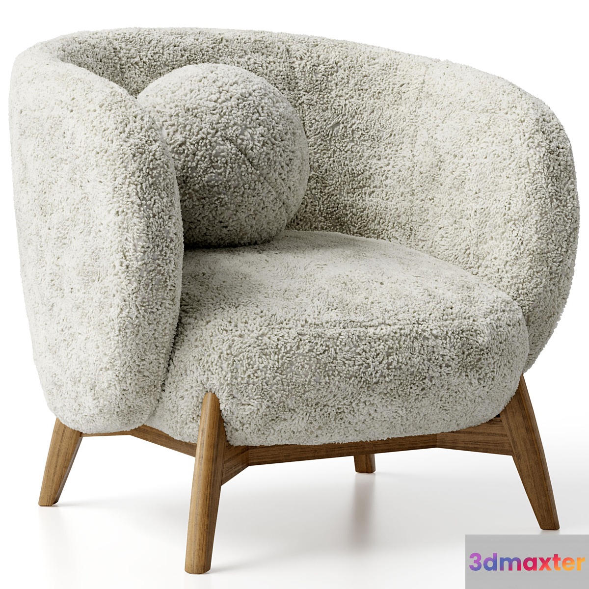 Tilar Cozy White Chair 3D Max