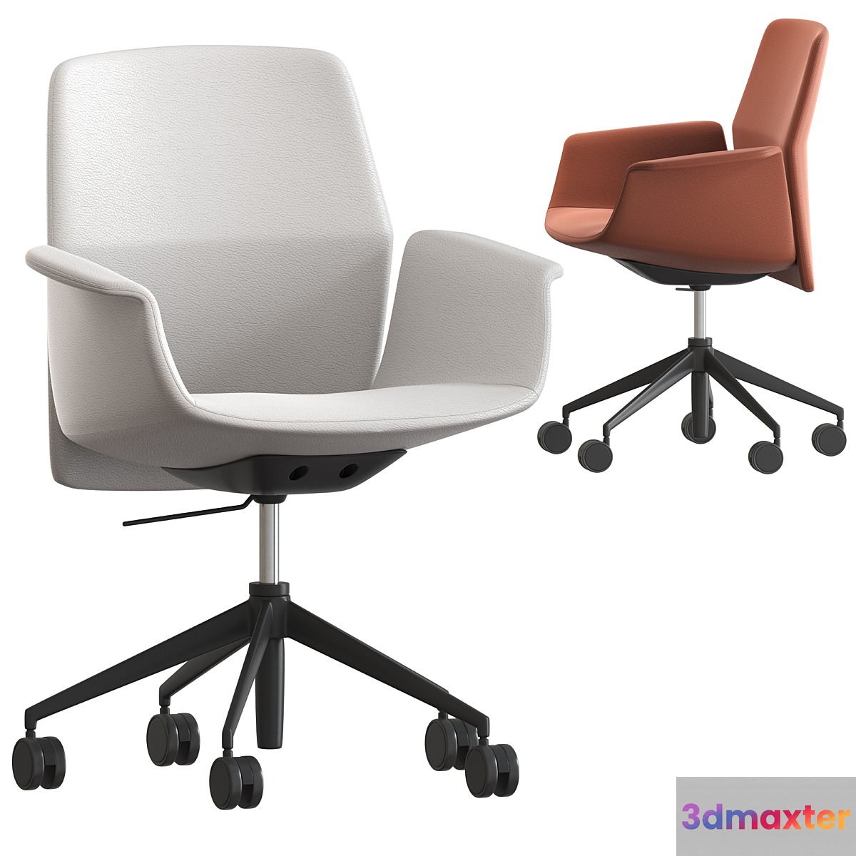 Downtown office chair by Poltrona Frau 3D Max